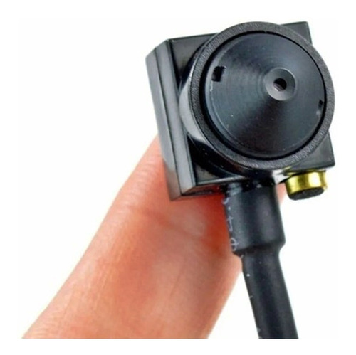 Micro Camera Espiâ Pinhole Ahd 2.0mp Com Microfone Cor Preto