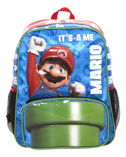 Mochila Escolar Primaria Super Mario Bros