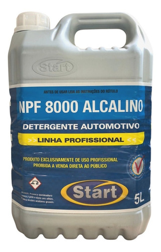 Removedor De Graxa Automotivo Npf 8000 Alcalino 5l Start