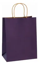 Comprar Bolsas De Regalo 100 Bolsas De Papel Con Asas (morado)