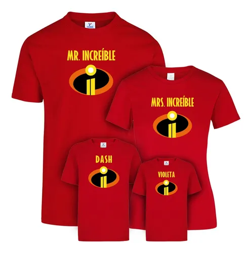 Playeras de los increibles para cumpleaños sale