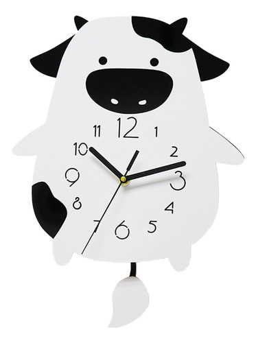 Reloj De Pared Acrílico Con Forma De Vaca Para Decoración De