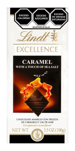 Chocolate Lindt Excelence Caramelo Con Toque De Sal De Mar