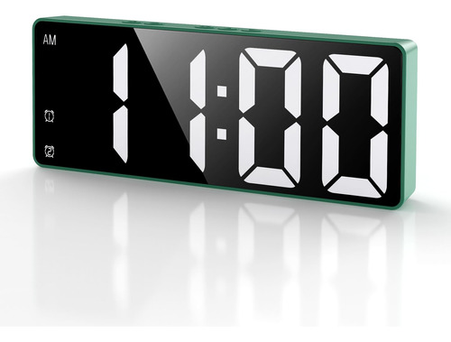 Reloj Despertador Digital Led De 6.5 Con Alarma Doble Y Temp
