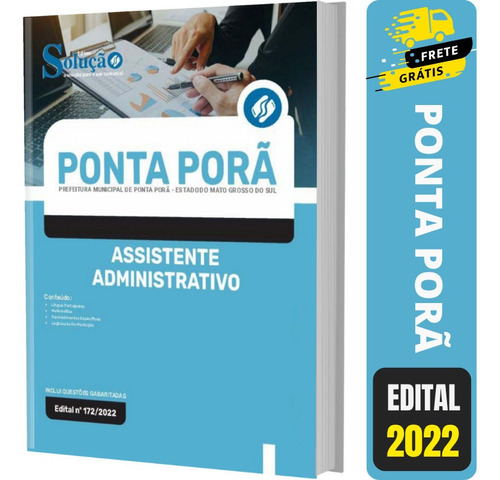 Apostila Prefeitura Ponta Porã Ms Assistente Administrativo