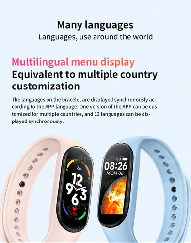 Pulsera Inteligente M7 Pantalla A Color Pulsera Deportiva..
