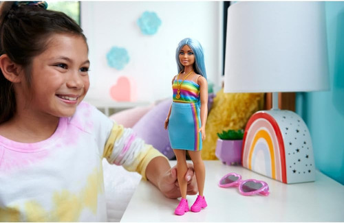Boneca Mattel Barbie Cabelo azul