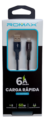 Cable De Datos Marca Romax Para iPhone 6a