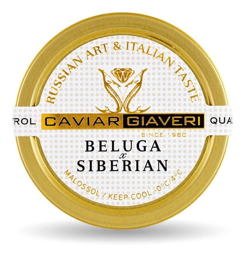 Caviar Original Giaveri Beluga Siberian Pote Com 100 Gramas