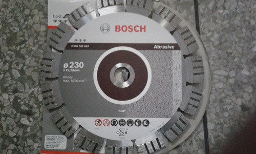 Disco De Diamante Para Corte  Segmentado Abrasivo Bosch De 9