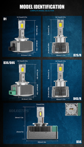 Kit De Faróis Led Hid D1s D2s D4s D5s Turbo Plug And Set