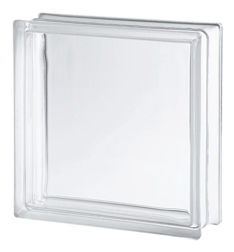 Caja X1unid Ladrillo De Vidrio Modelo Liso 100% Transparent!