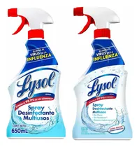 Comprar Pack 2x Lysol Spray Desinfectante Sin Cloro Elimina Virus