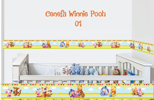 Cenefas , Bordes Oso Winnie Pooh Para Bebes - Decoracion 