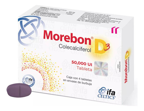 Morebon tableta 50000 ui, 4 tabletas