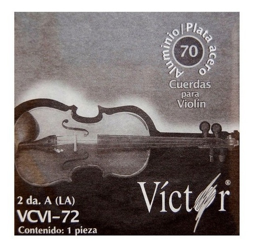 Paquete De 10 Cuerdas Para Violin, 2a Victor Acero 72(10)