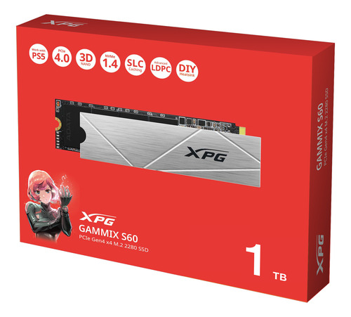 Unidad Estado Sólido Xpg Gammix S60 1 Tb Pcie4 Gaming Ps5