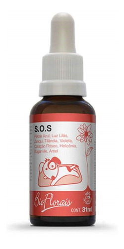 Floral P/ Cães E Gatos S.o.s Fr De 37 Ml - Bio Florais 