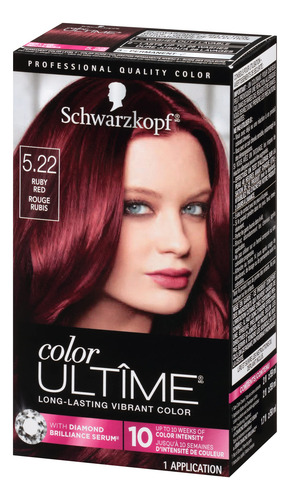 Tinte Para El Cabello Schwarzkopf Color Ultime 5.22 Ruby Red