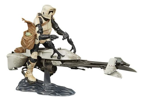 Star Wars The Black Series Speeder Bike Scout Trooper And T.