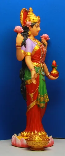 Hind Hinduismo Colorido Lakshmi Diosa De La Riqueza Prosper