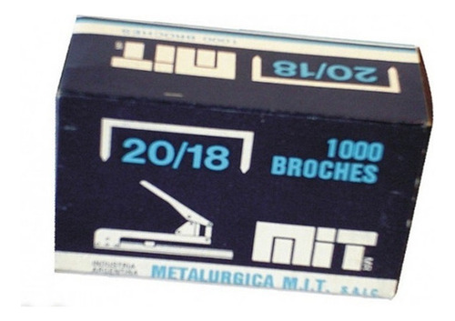 Broche Mit Para Abrochadora 20/18 X 1000 Broches Industrial