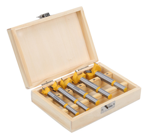 Kit De Taladrado Con Punta, 5 Piezas, Para Fresar Madera Con