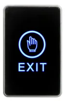 Comprar Boton Pulsador De Salida Touch Led Control Accesos Negro C1