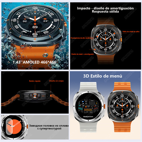 Smartwatch Reloj Inteligente Hombres Gps Track Para Android