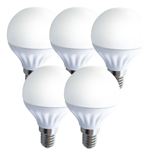 Lampara Led Fantasia Gota 3w E14 Mignon Luz Dia Tbcin X5 *