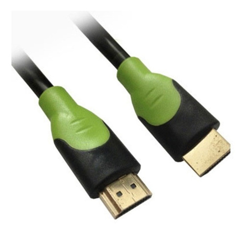 B-robotix - Cable Hdmi V1.3, Negro/verde, 4.0 M