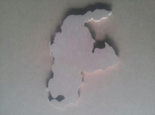 Imagen 5 de 6 de Mapa De Venezuela En Mdf De 9mm, Sus Medidas Son 19x14