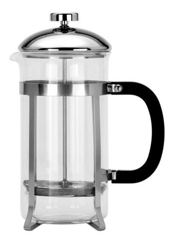 Cafetera Lexo French Press 1000ml Vidrio Grueso Elegante Color Negro