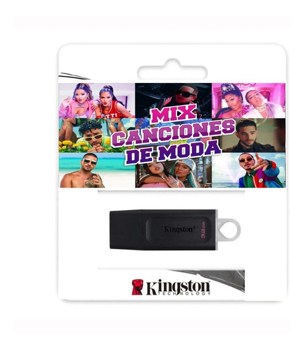 Memoria Usb Kingston 32gb Con Musica + 3500 Reggaeton, Pop