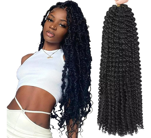 Extensiones De Trenzas Africanas Kanekalon Negro Natural