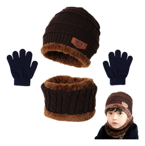 Gorro De Invierno For Niños, Bufanda De Invierno, Guantes C