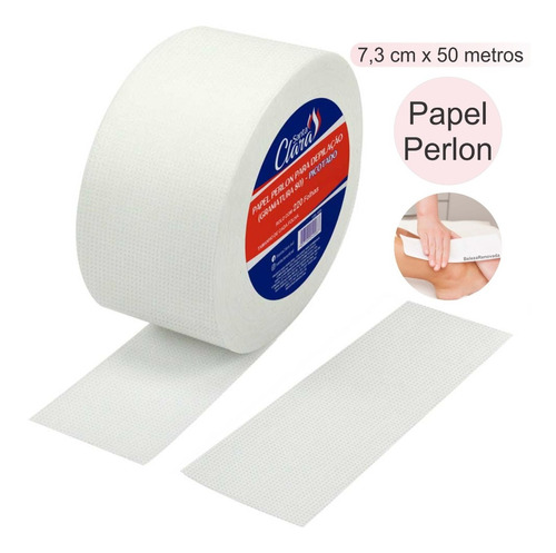 Kit Papel Depilação Tnt Perlon Depilatorio  50 Unidades