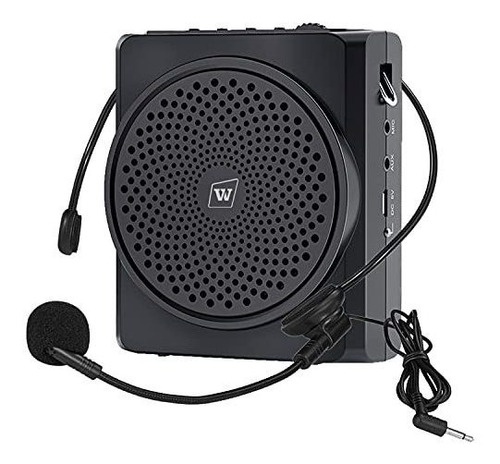 Personal Voice Amplifier With Headset Mic 16w Mini Sound Amp