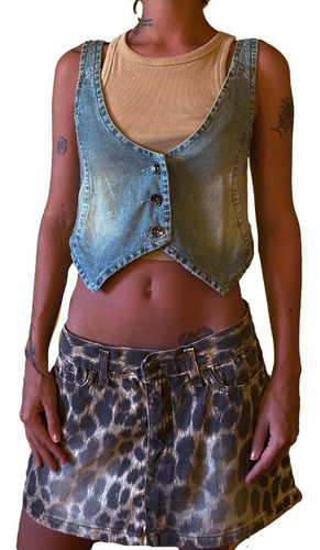 Imagen 1 de 2 de Chaleco Jean - Mujer - Blue Air Jeans