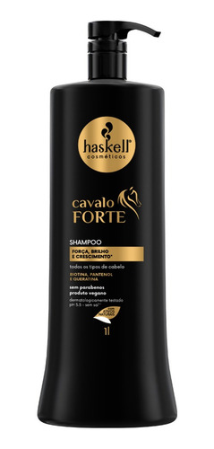 Kit Cavalo Forte Haskell Shampoo Condic. 1 Lt E Máscara 900g