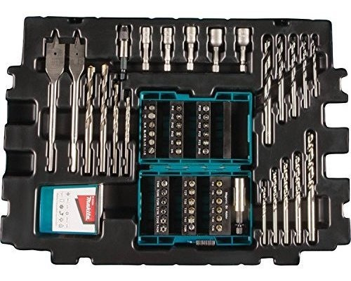 Makita B49638 Juego De Brocas Y Pernos Metricos De 69 Piezas