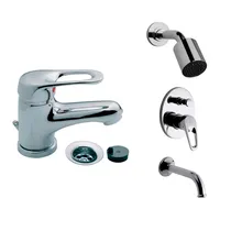 Comprar Combo Griferias Baño Fv Arizona Monocomand Lavatorio Y Ducha