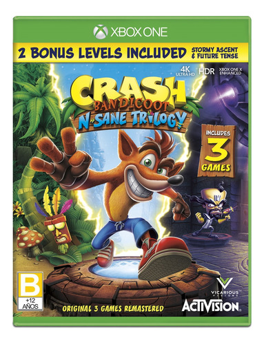 Crash Bandicoot: N. Sane Trilogy + Bonus Xbox One Físico
