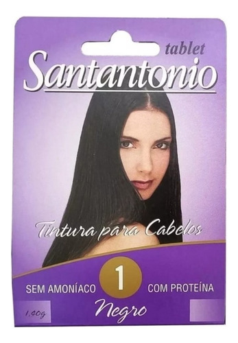  Tintura Para Cabelo Tablet Santantonio Tom preto suave 2