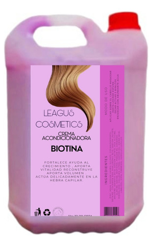 Crema Enjuague Biotina Premium 5 Litros 