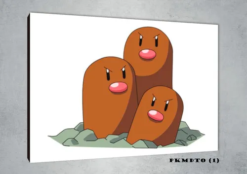 Cuadros Poster Pokemon Dugtrio 33x48 (dto 1)