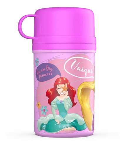 Cantimplora Con Tapa Taza Princesas Disney Licencia Oficial 