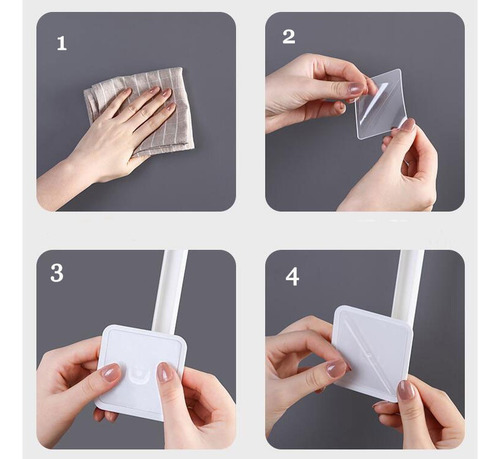 Gancho Percha Soporte Multiuso Organizador Adhesivo Pared