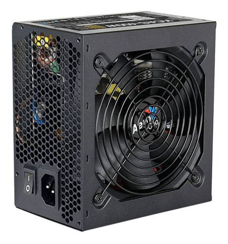 Fuente Alimentacion Pc Gamer 600w Reales Certificada Color Negro