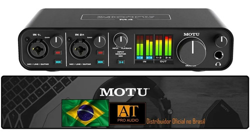 Interface Usb 32bits/192k Motu M4 Distriuidor Oficial Brasil